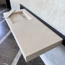 HANDCRAFTED INFINITY CHIANCA DI OSTUNI HIGH ENGINEERED PORCELAIN SINK (ES-044)