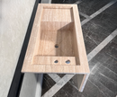 HANDCRAFTED CUSTOM BEIGE TRAVERTINE SINK (TR-087)