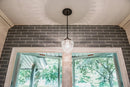 Antique Clear Glass Pendant Light | 5"