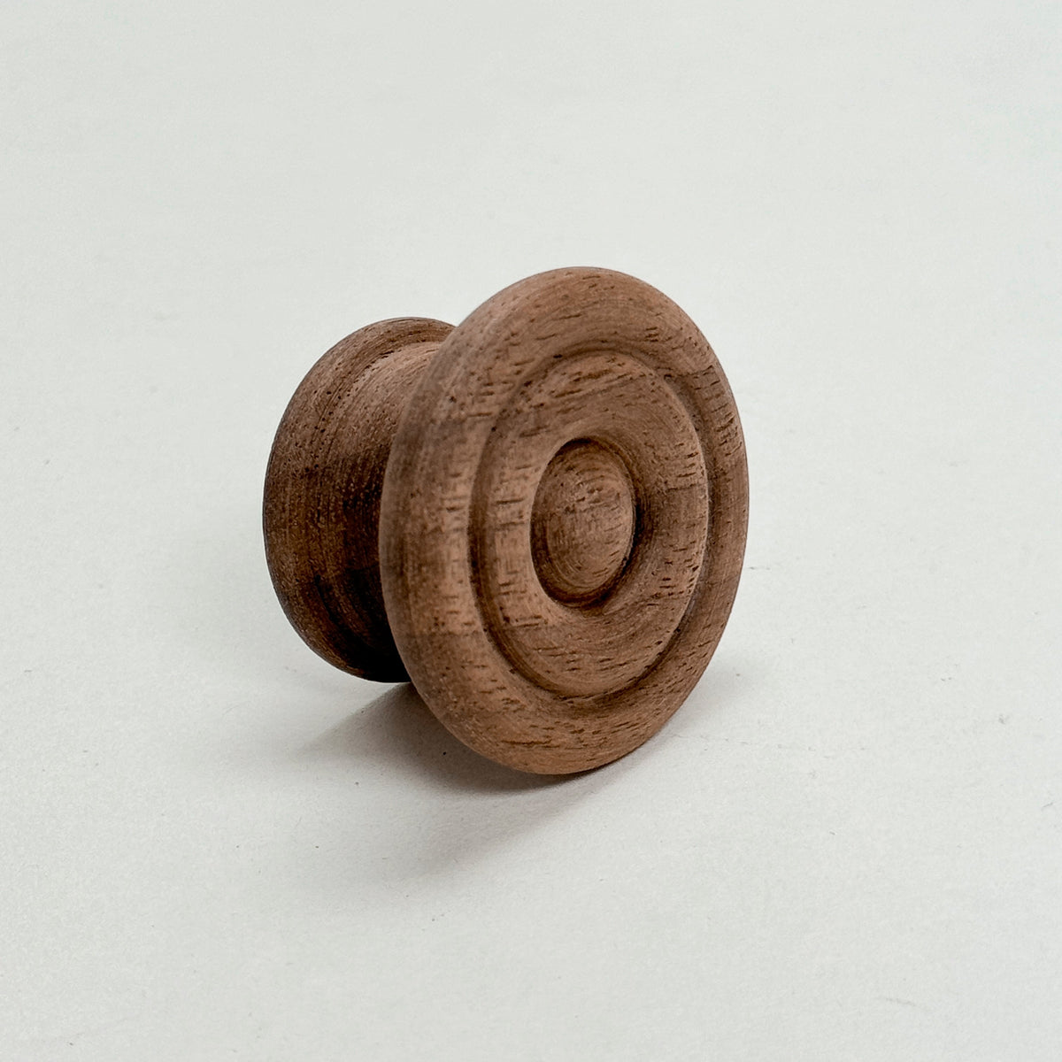 Round Walnut Cabinet Knob "Palmer" Wood Knob, photo 7 of 8
