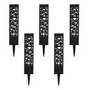 SmartYard Square Solar Bollard Pathway Lights – 35 Lumen, 5-pack