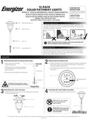 Energizer 12 Pack Solar Pathway Light Set 15-Lumen by Outdoor Solar Outlet