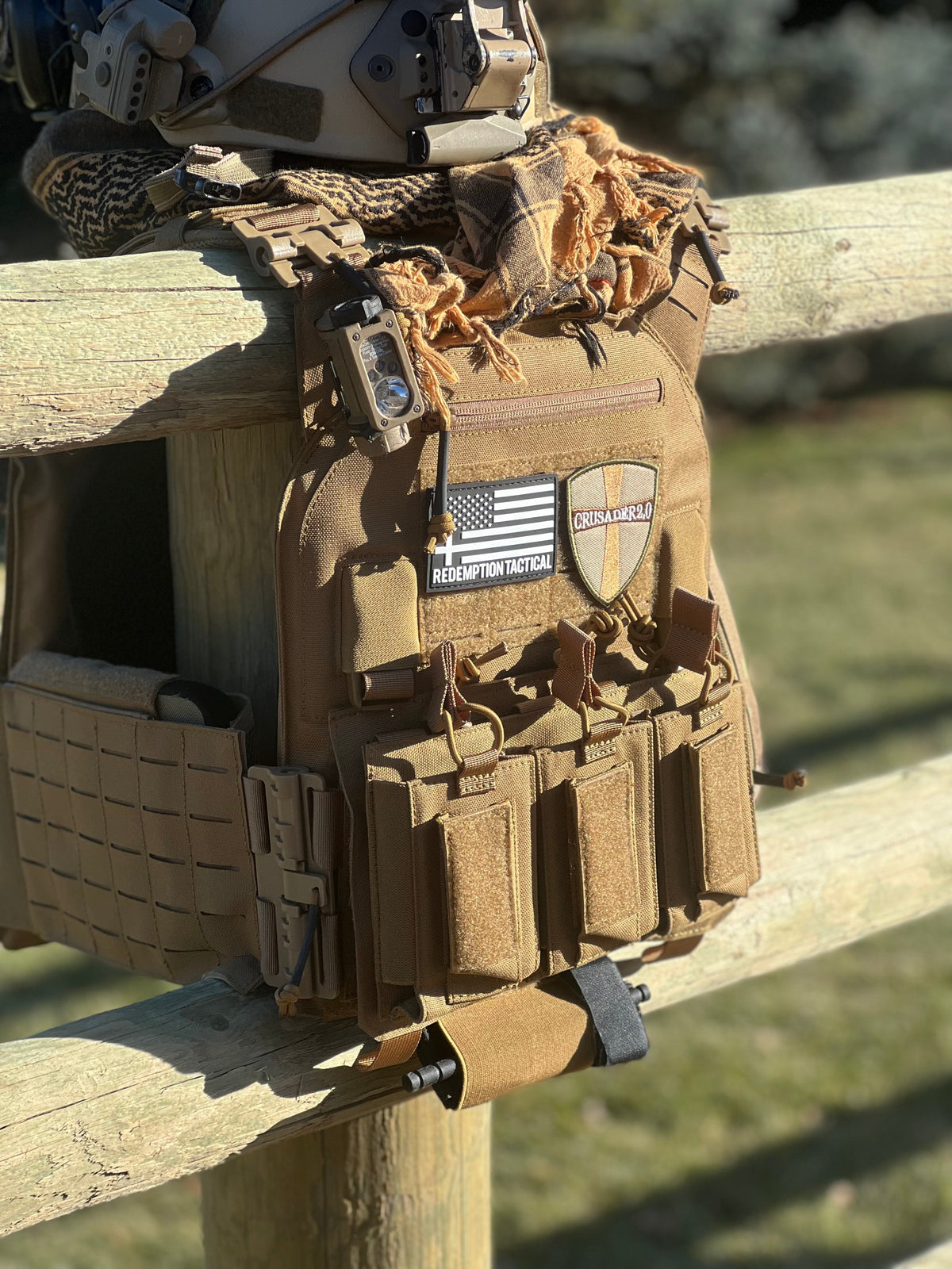 Redemption Tactical Crusader 2.0® l St. Michael FULL ARMOR KIT COMBO PACKAGE with Crusader 2.0 +IFAK Medical Kit + LEVEL IV  (2) 10x12 Front/Back Plates (2) 6x6 Side Plates (Level IV Ceramic), photo 19 of 27