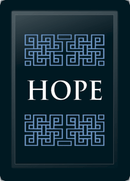 Hope Deco Horizontal Blue Logo Panel