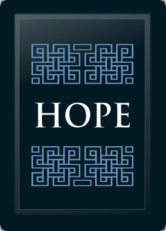 Hope Deco Horizontal Blue Logo Panel