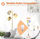 LED Reading and Floor Lamp -  Standing Tall Pole Lamp with 3 LED Bulbs