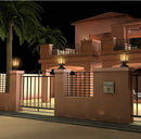 SmartYard Metal Solar Post Lights 4X4 Outdoor, Waterproof Fence Post Lights 2 Pack