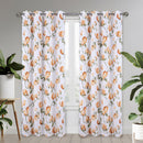 Regina Floral Room Darkening Grommet Window Panel, 54x84 Inches