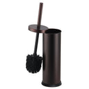 Home Basics Toilet Bowl Brush with Holder For Bathroom Storage, Bronze
