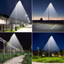 2 Pack 4600W Solar Street Lights Outdoor 190000 Lumens Dusk to Dawn With Remote and Motion Sensor