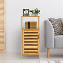 Bamboo Bathroom Storage Floor Cabinet with Door and Shelf Corner Cabinet by DirectDeals