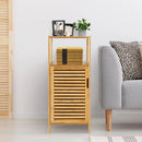 Bamboo Bathroom Storage Floor Cabinet with Door and Shelf Corner Cabinet by LJGDeals