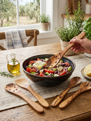 Olive Wood Kitchen Servers Set -5 pcs by Choixe