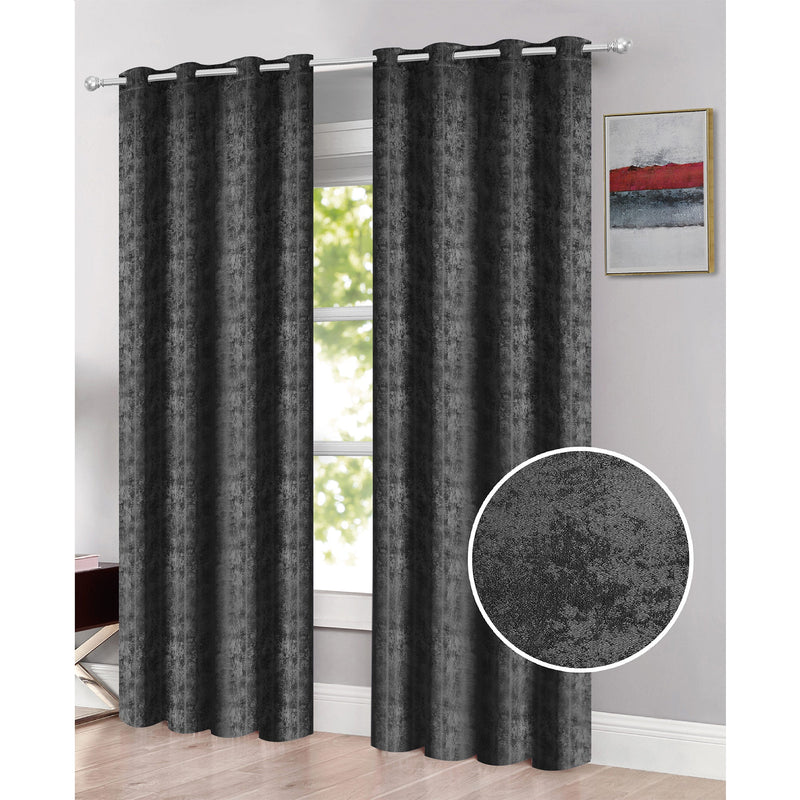 Emerson Jacquard Room Darkening Grommet Window Panel, 54x84 Inches