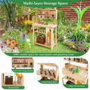 Garden Wooden Potting Table Workstation with Storage Shelf by LJGDeals