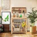 Garden Wooden Potting Table Workstation with Storage Shelf by LJGDeals