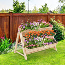 3 Tier Wooden Vertical Raised Garden Bed with Storage Shelf by LJGDeals