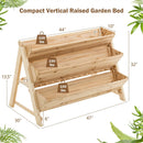 3 Tier Wooden Vertical Raised Garden Bed with Storage Shelf by LJGDeals