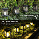 SmartYard 8 Pack Solar Pathway 10 lumen Hanging Candle Lantern Light- Warm White