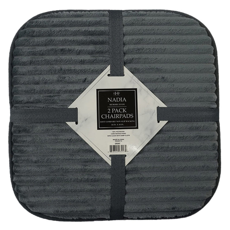 PREMIUS Nadia 2 Piece Memory Foam Chairpad Set, 16x16 Inches