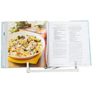 Home Basics Cast Iron Moroccan Lattice Cookbook Stand, White, 10.5x5.5x9 Inches