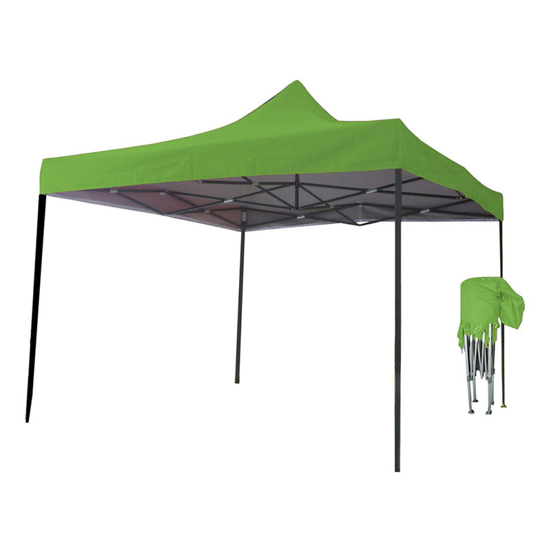 Just Relax Folding Gazebo Canopy, Light Green, 10x10 Feet