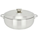 Chef Pro Commercial Grade Aluminum Caldero Stock Pot, Silver, 9.3 Quarts