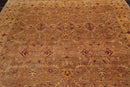 8x10 Hand Knotted 100% Wool Peshawar Traditional 200 KPSI Oriental Area Rug Taupe
