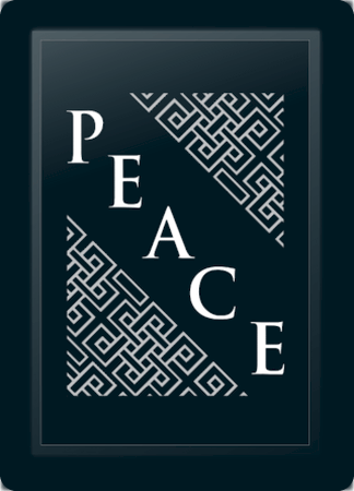 Peace Deco Diagonal Silver Logo Panel