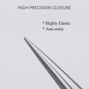 6" Adjustable Stainless Steel Non-slip Tweezers 2 Pcs Set: Bent-Tip Tweezers and Straight-Tip Tweezers