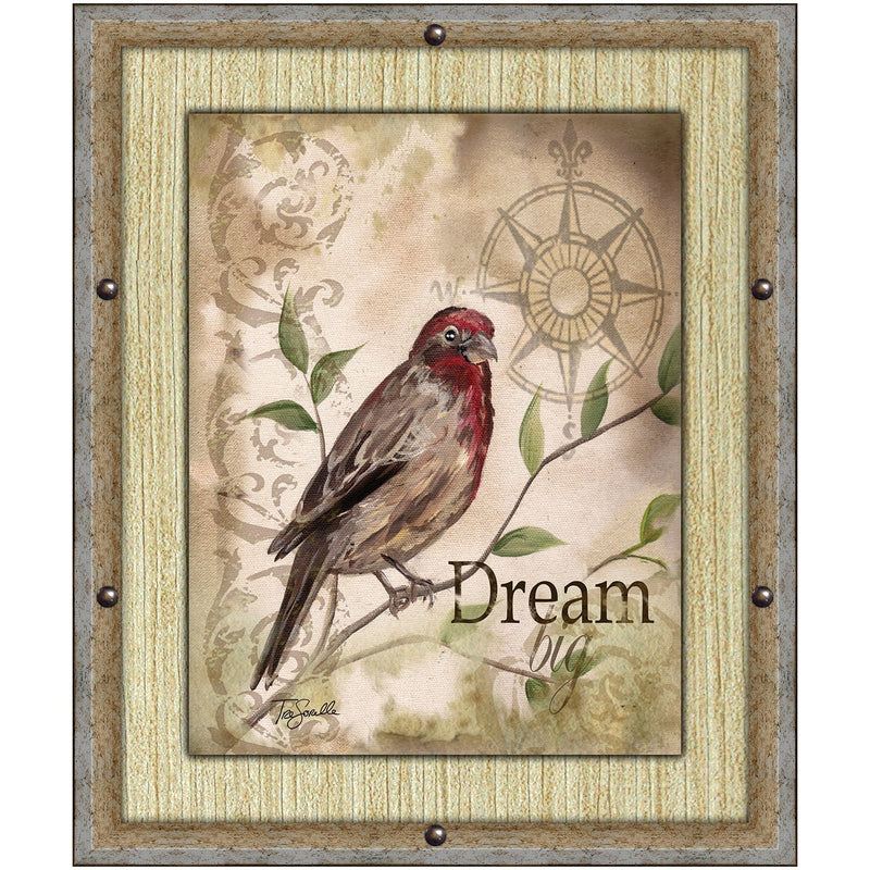 PREMIUS Dream Big Framed Wall Art With Buttons, 11x13 Inches