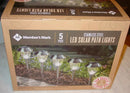Member's Mark Solar LED Pathway Lights, Stainless Steel 12 Lumens (6 Pack) by Outdoor Solar Outlet