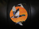 Silver Club Chair with Mallards Flying Logo