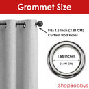 Livingston Textured Room Darkening Grommet Window Panel, 55x84 Inches