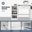 Sewing Craft Table Home Office Computer Desk with Storage Shelves and Drawer by LJGDeals