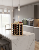 Solid Wood Handcrafted Wine Rack with Tabletop by Wine Racks