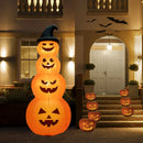 8 Feet Inflatable Halloween Pumpkins Stack with Built-in LED Lights by LJGDeals
