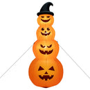 8 Feet Inflatable Halloween Pumpkins Stack with Built-in LED Lights by LJGDeals