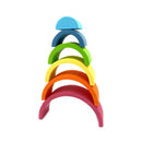 **Pre-order (Ships in 2-3 Weeks)**6 Pcs Small Rainbow Stacking Blocks – Pastel / Macaron Colors