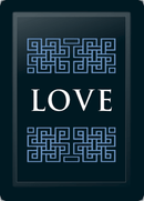 Love Deco Horizontal Blue Logo Panel