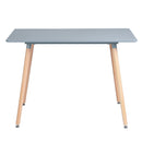 47.2"L x 31.5"W Rectangular Dining Table - grey