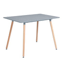 47.2"L x 31.5"W Rectangular Dining Table - grey