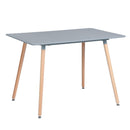 47.2"L x 31.5"W Rectangular Dining Table - grey