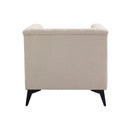 Accent Chair Living Room Chairs Single Sofa Chair,Arm Chairs with Linen Fabric, Mid Century Accent Arm Chairs Comfy Reading Lounge Club Armchair for Bedroom Office Study