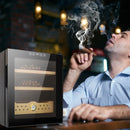 50L Cigar Humidors with Cooling and Heating Function, 300 Counts Capacity Cigar Humidor Humidifiers with Constant Temperature Controller, Father's Day Gift for Men