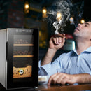 25L Cigar Humidors with Cooling and Heating Function, 150Counts Capacity Cigar Humidor Humidifiers with Constant Temperature Controller, Father's Day Gift for Men