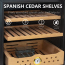 50L Cigar Humidors with Cooling and Heating Function, 300 Counts Capacity Cigar Humidor Humidifiers with Constant Temperature Controller, Father's Day Gift for Men