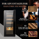 35L Cigar Humidors with Cooling and Heating Function, 250Counts Capacity Cigar Humidor Humidifiers with Constant Temperature Controller, Father's Day Gift for Men