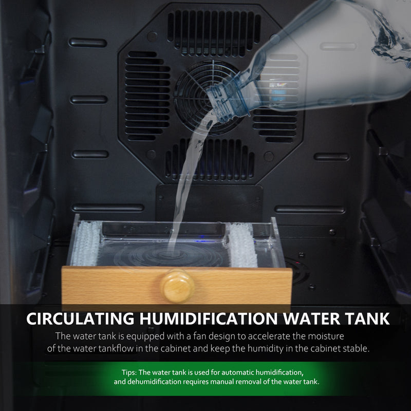 50L Cigar Humidors with 3-IN-1 Cooling, Heating & Humidity Control, 250 Counts Capacity Cigar Humidor Humidifiers with Constant Temperature Controller, Father's Day Gift for Men