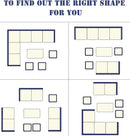 7-Pieces PE Rattan Wicker Patio Dining Sectional Cusions Sofa Set with Ivory cushions